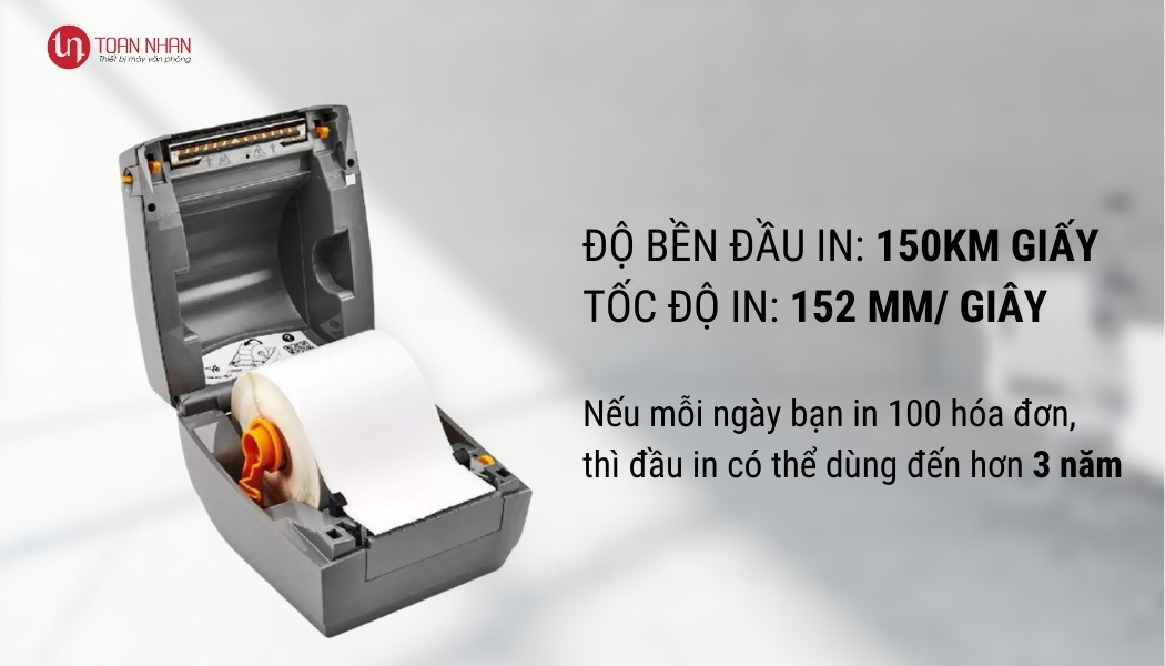 Tốc độ máy in nhiệt Zebra ZP888