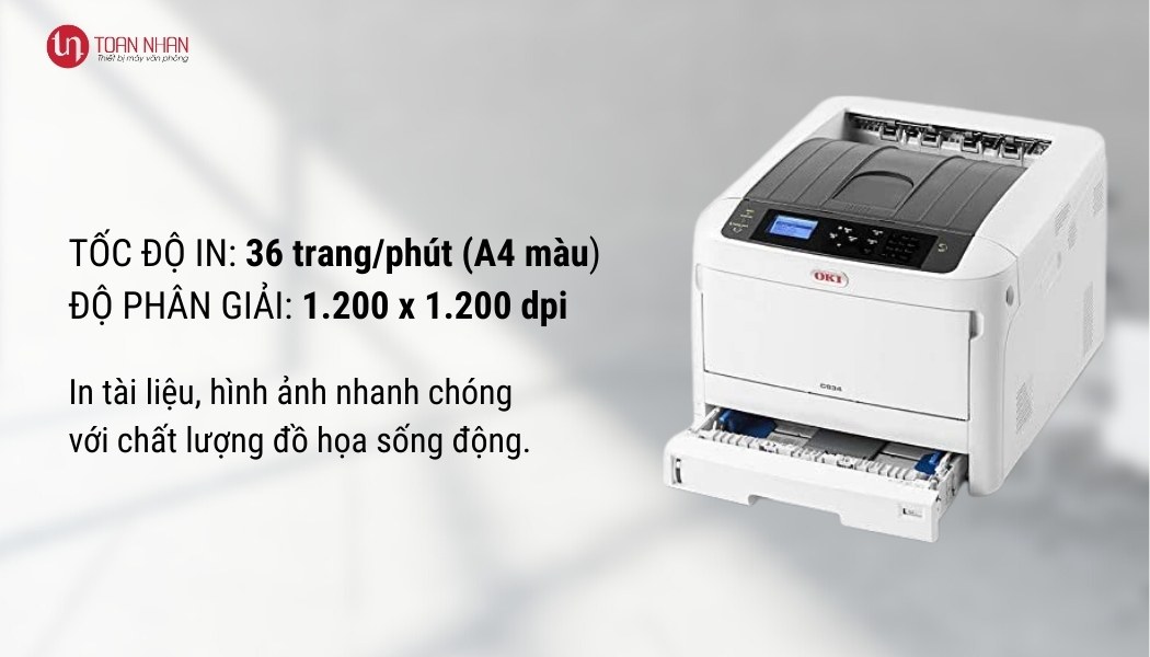 tính năng máy in OKI C834NW