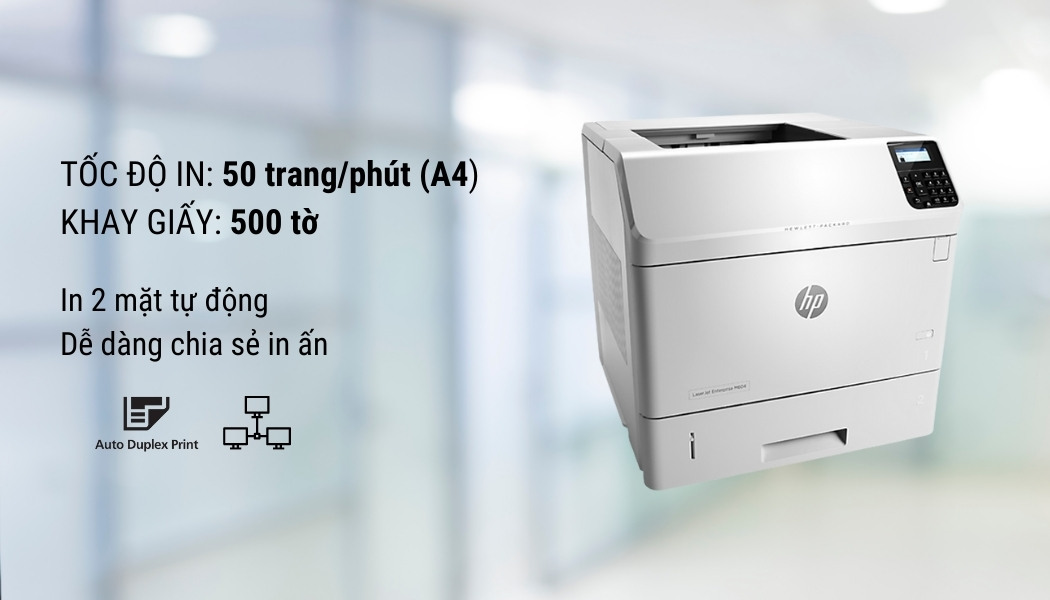 tính năng máy in laser HP M604dn