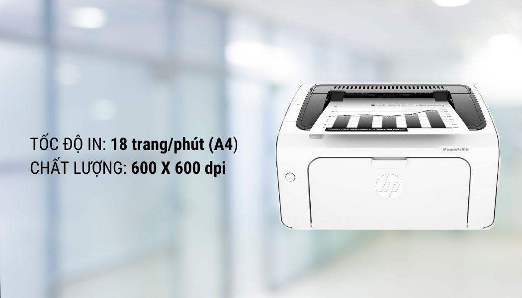 tính năng máy in HP M12a
