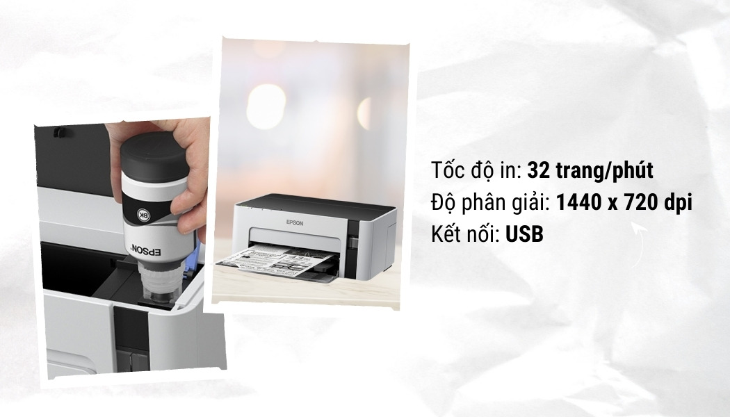 tính năng máy in phun Epson M1100