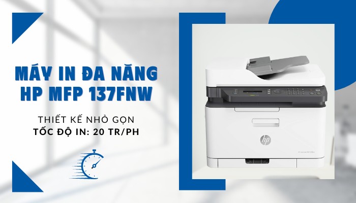 tốc độ máy in đa năng HP MFP 137FNW