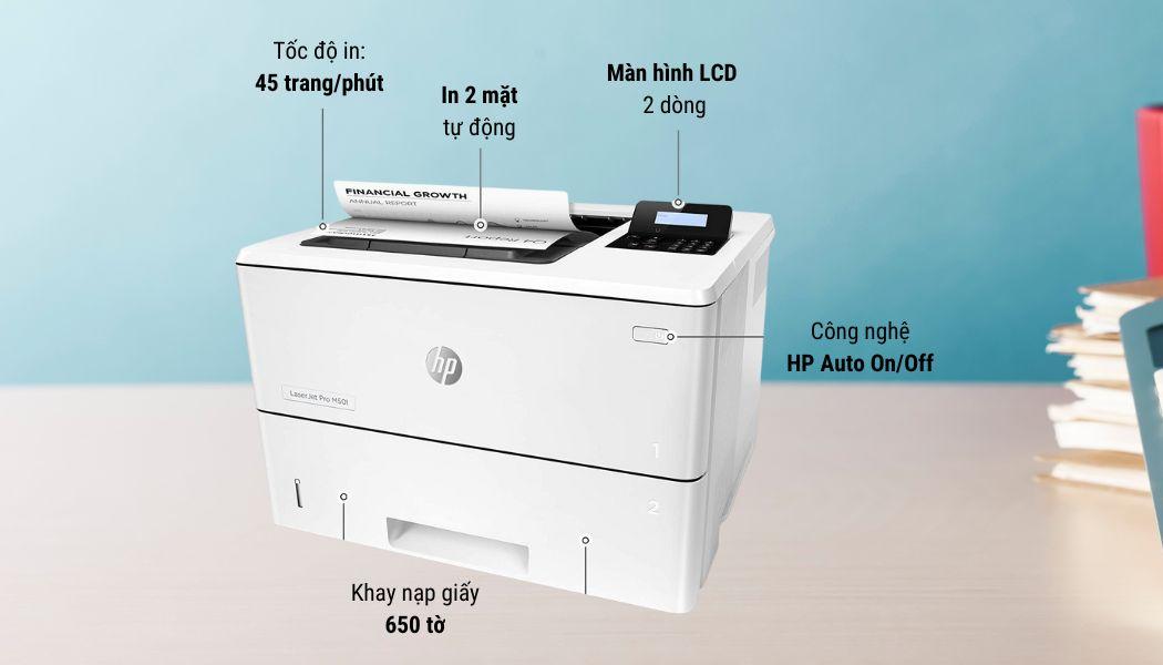 tính năng máy in HP M501dn