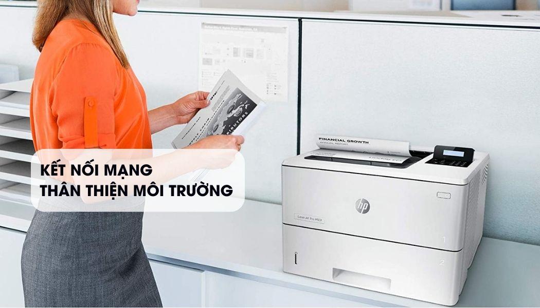 kết nối máy in HP Pro M501dn