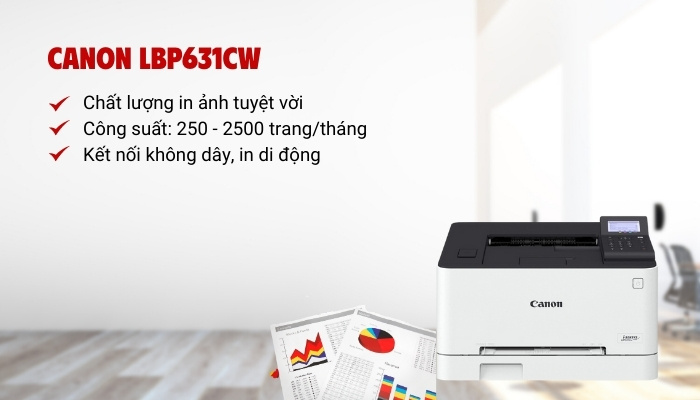 hiệu năng máy in Canon LBP631Cw