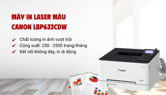 chất lượng máy in laser màu Canon LBP633Cdw